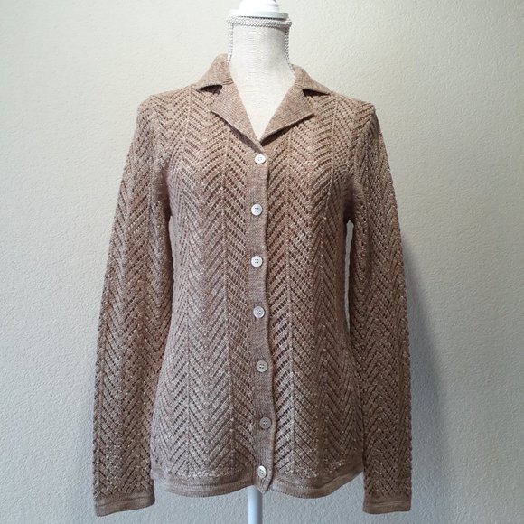 Doncaster  Knit Cardigan 100% cotton - Picture 2 of 14